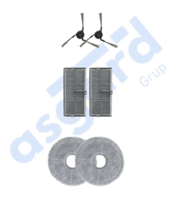 Dreame X40 MASTER-X40 ULTRA-L40 ULTRA UYUMLU 2 Yan Fırça 2 Filtre 2 Mop - Image 1