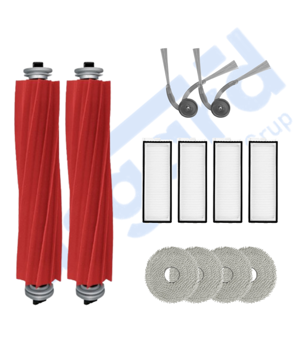 ROBOROCK Q REVO L UYUMLU 2 Ana Fırça 2 Yan Fırça 4 Filtre 4 Mop - Image 1