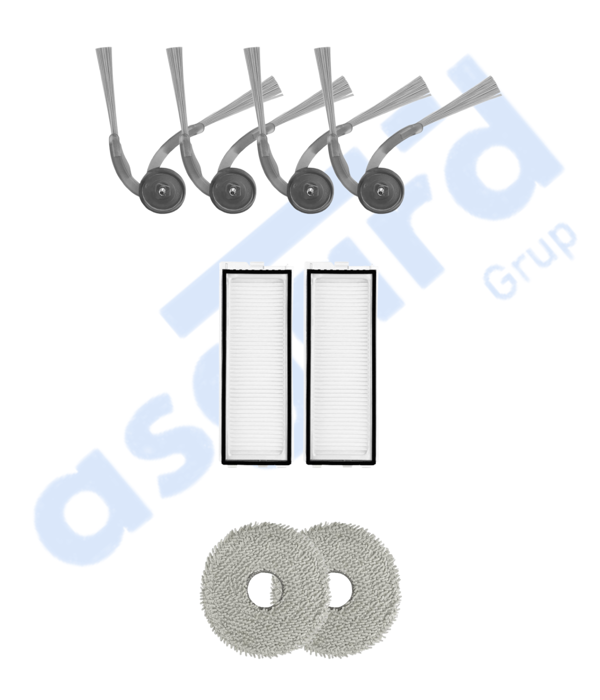 ROBOROCK Q REVO L UYUMLU 4 Yan Fırça 2 Filtre 2 Mop - Image 1