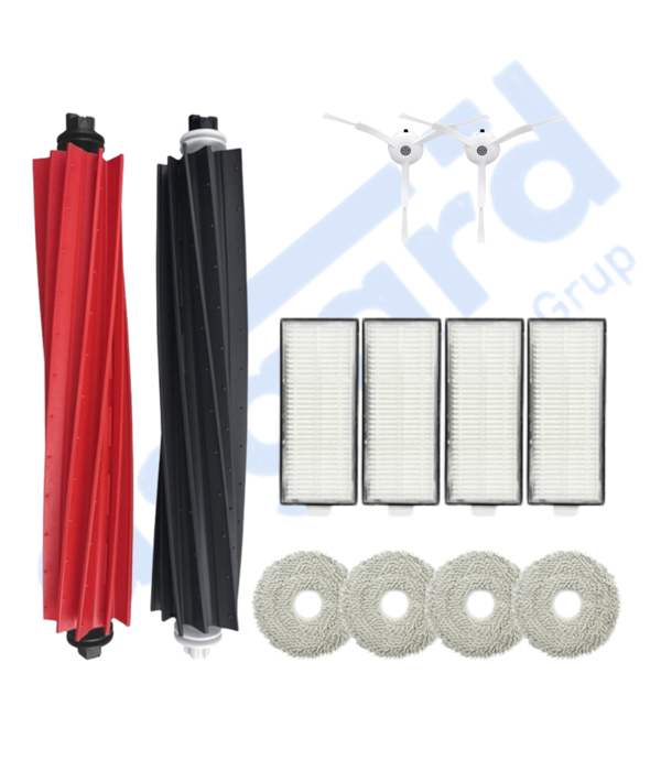 Roborock Q Revo Master Uyumlu 1 Ana Fırça 2 Yan Fırça 4 Filtre 4 Mop - Image 1