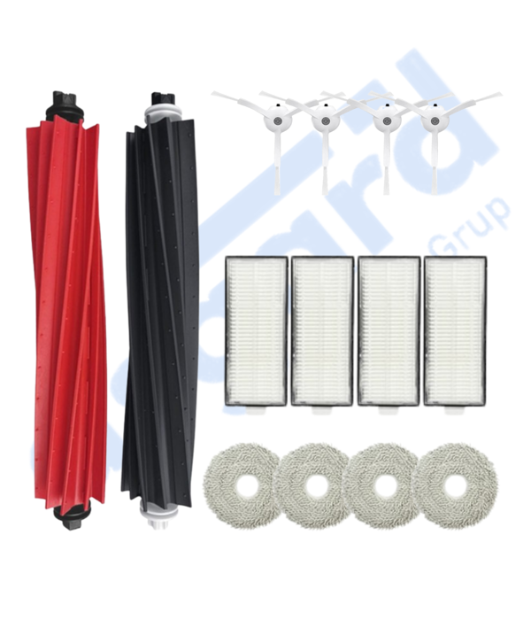 Roborock Q Revo Master Uyumlu 1 Ana Fırça 4 Yan Fırça 4 Filtre 4 Mop - Image 1