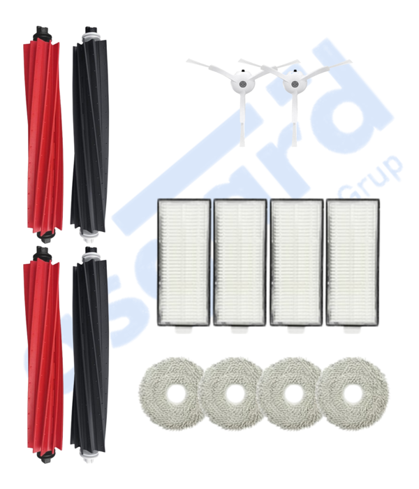 Roborock Q Revo Master Uyumlu 2 Ana Fırça 2 Yan Fırça 4 Filtre 4 Mop - Image 1