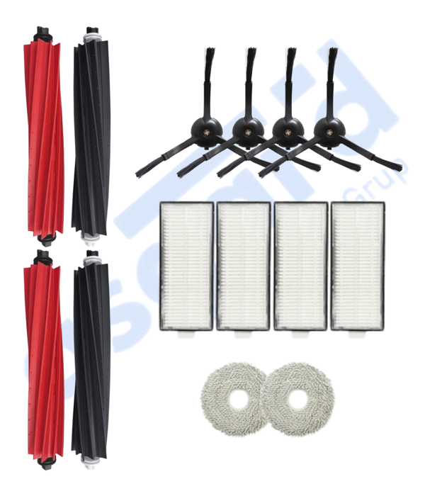 Roborock Q Revo Master Uyumlu 2 Ana Fırça 4 Yan Fırça 4 Filtre 2 Mop - Image 1