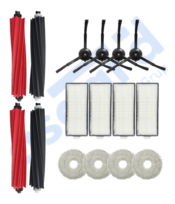 Roborock Q Revo Master Uyumlu 2 Ana Fırça 4 Yan Fırça 4 Filtre 4 Mop - Image 1