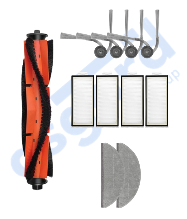 ROBOROCK S8 PRO/S8 PRO+/Q8+/Q8 MAX PRO+ Uyumlu 1 Ana Fırça 4 Yan Fırça 4 Filtre 2 Mop - Image 1
