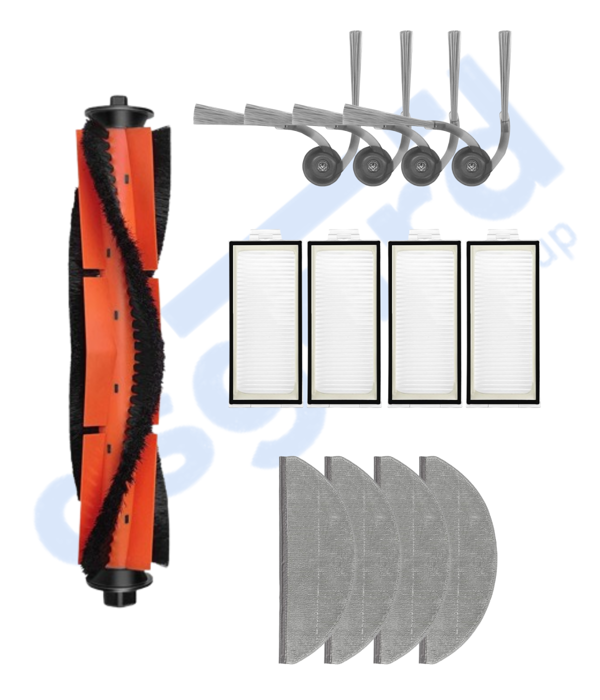 ROBOROCK S8 PRO/S8 PRO+/Q8+/Q8 MAX PRO+ Uyumlu 1 Ana Fırça 4 Yan Fırça 4 Filtre 4 Mop - Image 1