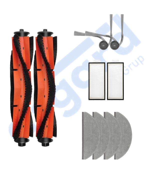 ROBOROCK S8 PRO/S8 PRO+/Q8+/Q8 MAX PRO+ Uyumlu 2 Ana Fırça 2 Yan Fırça 2 Filtre 4 Mop - Image 1