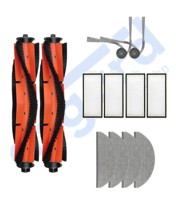 ROBOROCK S8 PRO/S8 PRO+/Q8+/Q8 MAX PRO+ Uyumlu 2 Ana Fırça 2 Yan Fırça 4 Filtre 4 Mop - Image 1