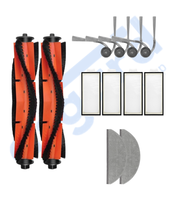 ROBOROCK S8 PRO/S8 PRO+/Q8+/Q8 MAX PRO+ Uyumlu 2 Ana Fırça 4 Yan Fırça 4 Filtre 2 Mop - Image 1
