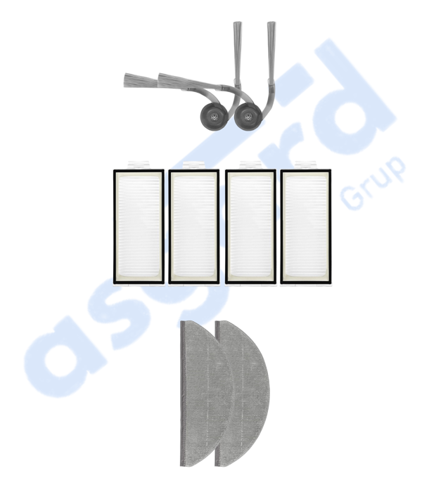 ROBOROCK S8 PRO/S8 PRO+/Q8+/Q8 MAX PRO+ Uyumlu 2 Yan Fırça 4 Filtre 2 Mop - Image 1