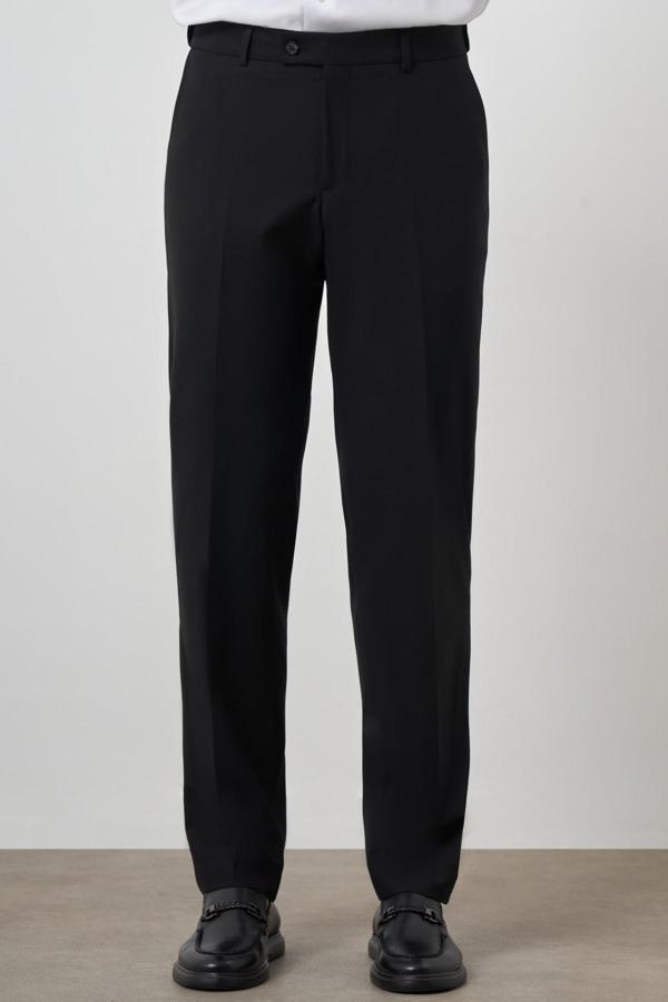  Erkek Siyah Basic Dynamic Fit Pantolon - Image 1