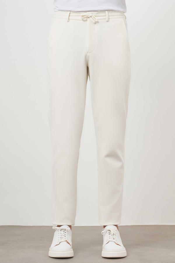  Erkek Ekru Jogger Dynamic Fit Spor Pantolon - Image 1