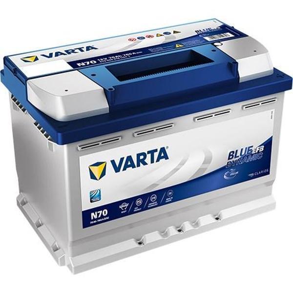 Varta N70 12V 70 Ah 760A EFB Start-Stop Akü (Üretim Tarihi:2025 ) - Image 1