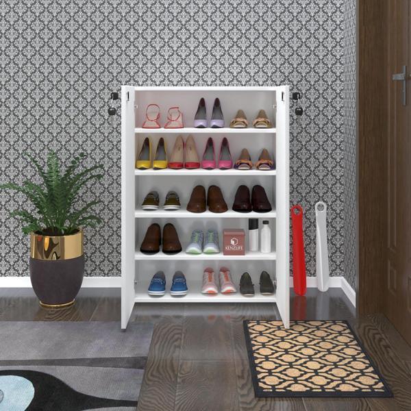 Kenzlife ayakkabılık ayakkabı dolabı kilitli be real byz 100*70*32 kapaklı arkalıklı ofis dolabı - Image 1
