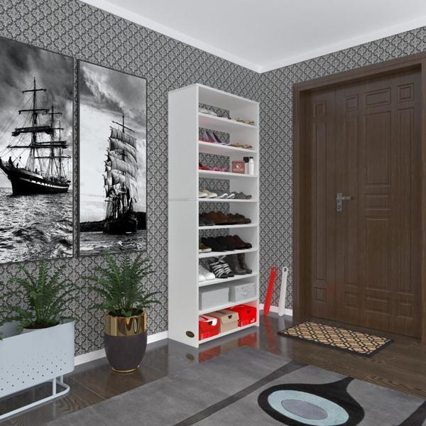 Kenzlife ayakkabılık goya byz 180*70*30 arkalıksız ayakkabı ofis dolabı iki bölme - Image 1