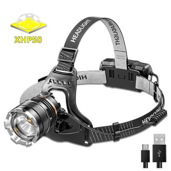 PeakStar PS-8002 Sensörlü Zoomlu Profesyonel Şarjlı Kafa Lambası - Image 1