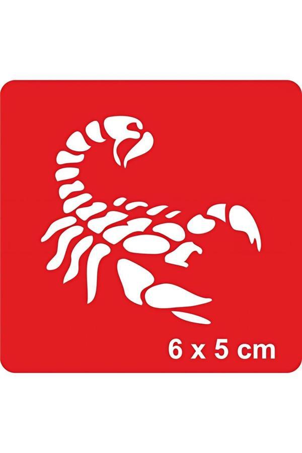 Alsepeteavm Klasik Akrep Tattoo Geçici Dövme Şablonları Kına Kalıpları - Image 1