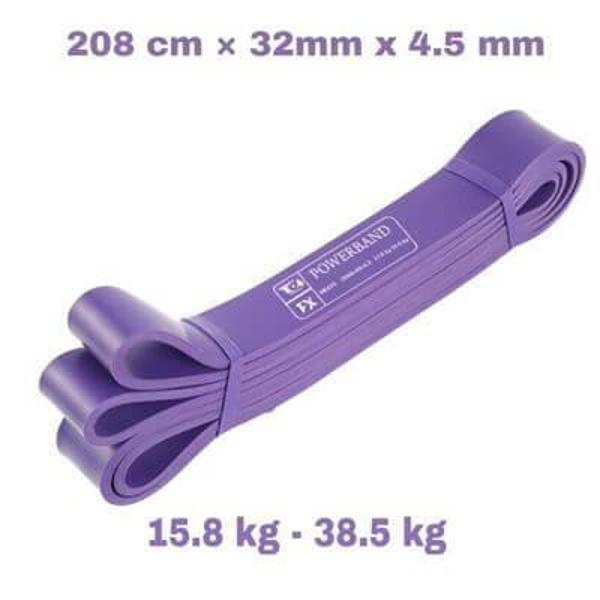 Powerband Direnç Lastiği ve Egzersiz Bandı Mor X-Heavy - Image 1