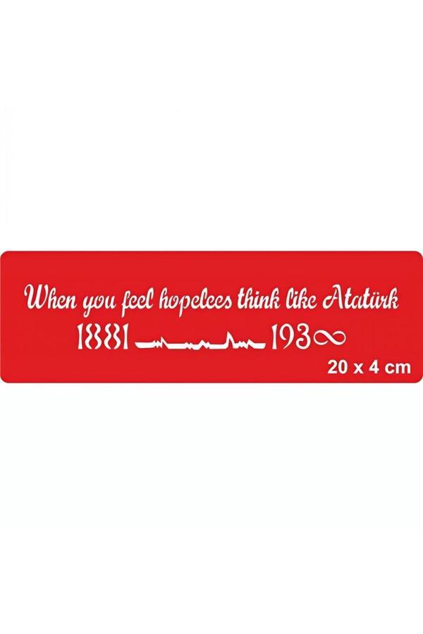 Alsepeteavm Çaresiz Kaldığın Zaman Atatürk Gibi Düşün Tattoo Geçici Dövme Şablonları Kına Kalıpları - Image 1