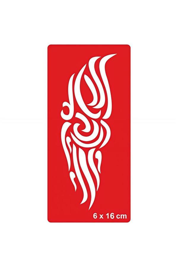 Alsepeteavm Tribal 203 Tattoo Geçici Dövme Şablonları Kına Kalıpları - Image 1