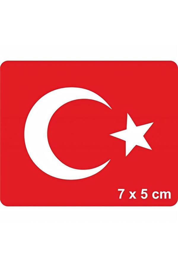 Alsepeteavm Ay Yıldız-1 Türk Bayrağı  Tattoo Geçici Dövme Şablonları Kına Kalıpları - Image 1