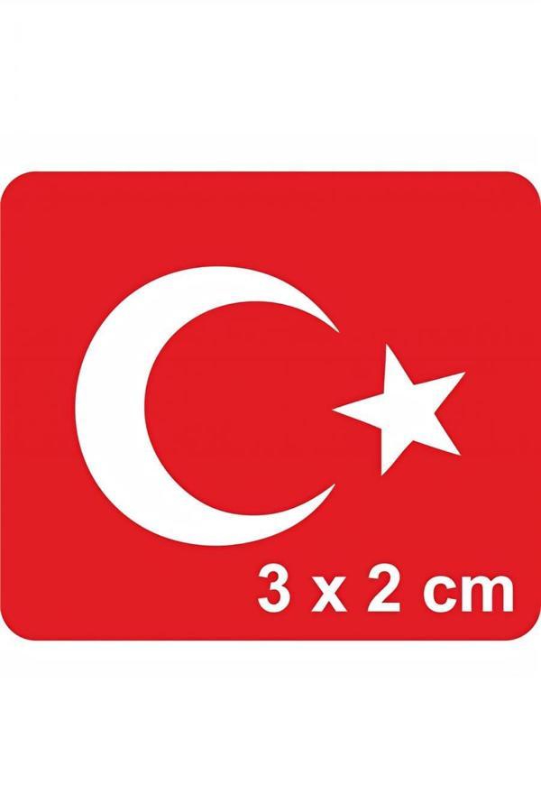 Alsepeteavm Ay Yıldız-3 Türk Bayrağı  Tattoo Geçici Dövme Şablonları Kına Kalıpları - Image 1