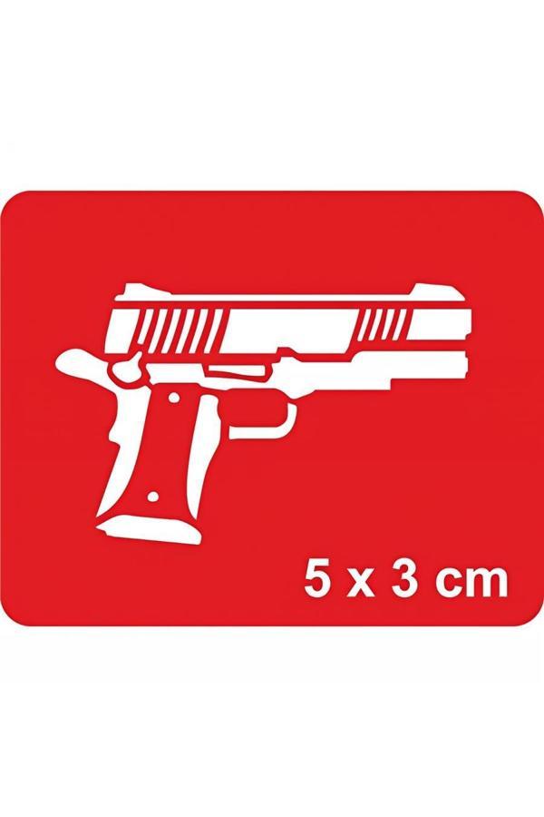 Alsepeteavm Beretta 2 Tabanca  Tattoo Geçici Dövme Şablonları Kına Kalıpları - Image 1