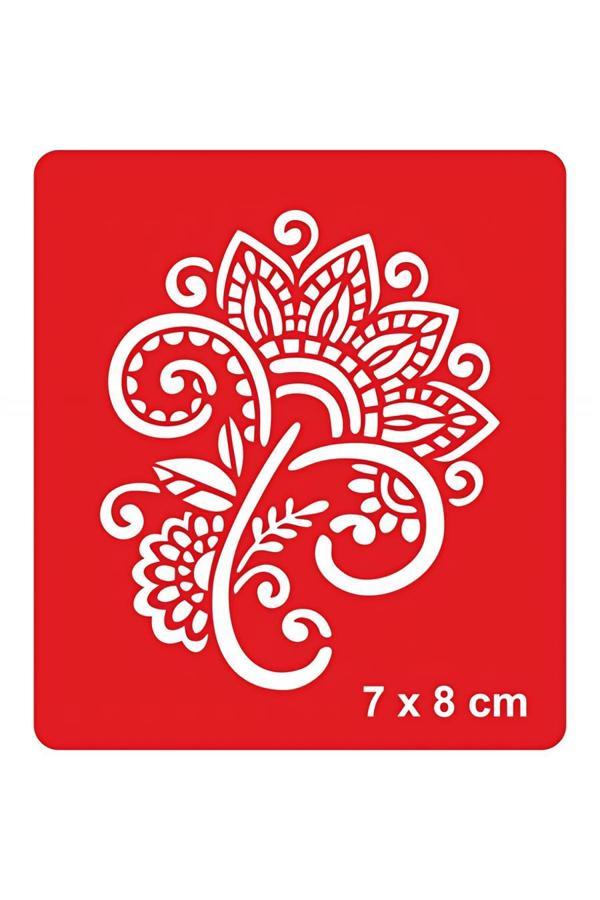 Alsepeteavm Dantel Motifi 253 Tattoo Geçici Dövme Şablonları Kına Kalıpları - Image 1