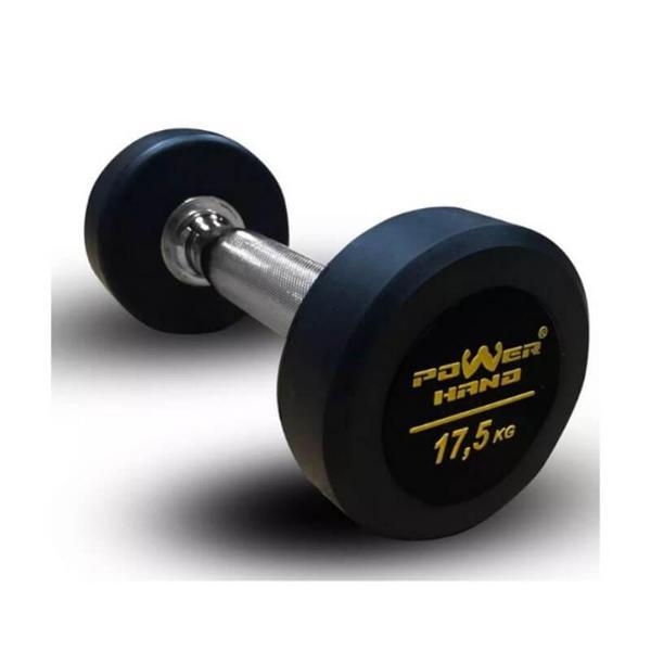 Powerhand Profesyonel Kauçuk Kaplı Dambıl 17.5 Kg - Image 1