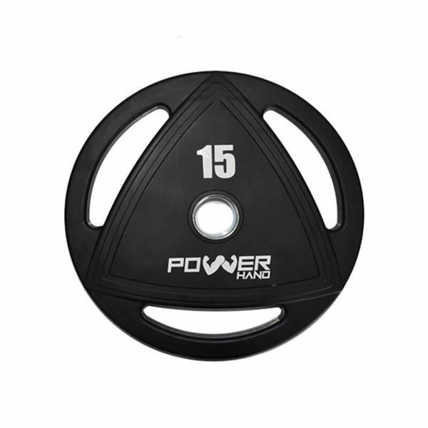 Powerhand Profesyonel Kauçuk Kaplı Olimpik Plaka 15 Kg - Image 1