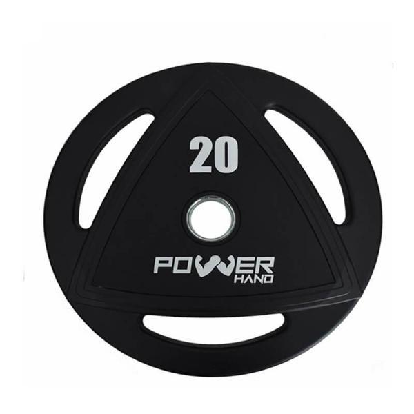 Powerhand Profesyonel Kauçuk Kaplı Olimpik Plaka 20 Kg - Image 1