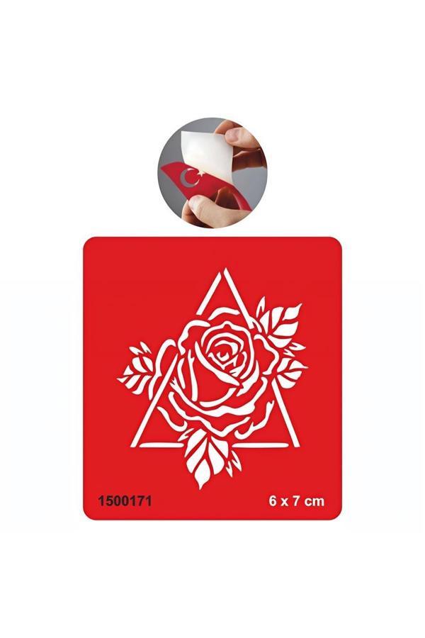 Alsepeteavm Doğada Valknut Gül Tattoo Geçici Dövme Şablonları Kına Kalıpları - Image 1