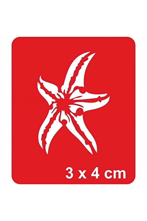 Alsepeteavm Deniz Yıldızı Tattoo Geçici Dövme Şablonları Kına Kalıpları - Image 1