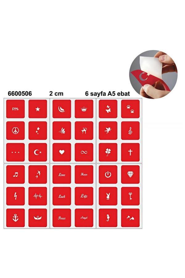 Alsepeteavm Minik Desenler 36 Adet Minimal set Geçici Dövme Şablonu - Image 1