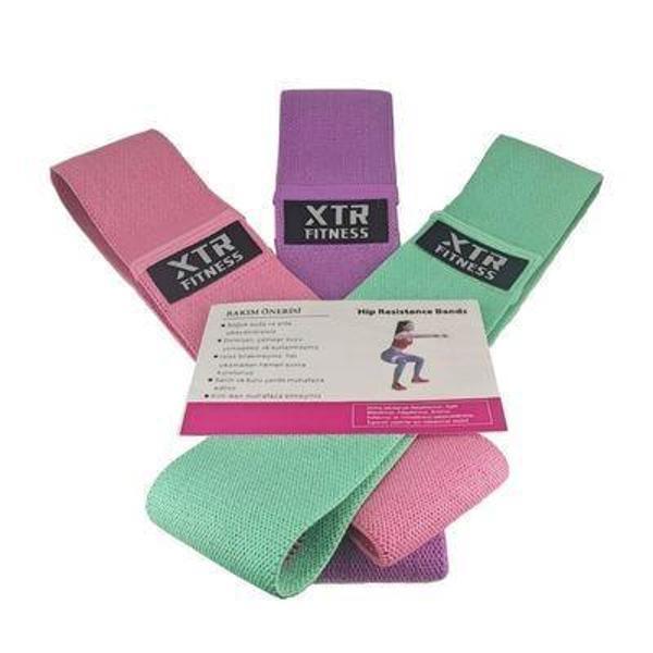 XTR Fitness Pilates ve Aerobik Bandı 3' lü Set - Image 1