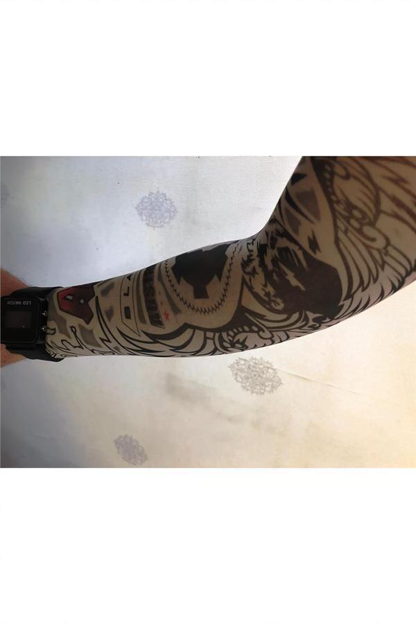 Alsepeteavm Çift Kol Giyilebilir Dövme Kanat Desenler Tattoo Sleeve - Image 1