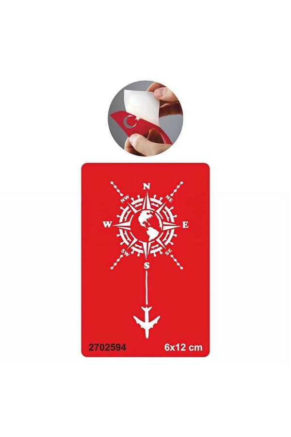 Alsepeteavm Kalbim Bir Pusula  Tattoo Geçici Dövme Şablonları Kına Kalıpları - Image 1