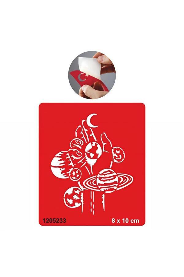 Alsepeteavm Gezegenler Tattoo Geçici Dövme Şablonları Kına Kalıpları - Image 1