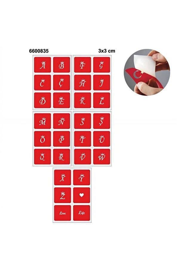 Alsepeteavm Taçlı Harf Tattoo Dövme Şablonu Kına Deseni - Image 1