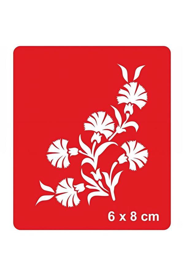 Alsepeteavm Alacalı ve Hoş Kokulu Karanfil Tattoo Geçici Dövme Şablonları Kına Kalıpları - Image 1