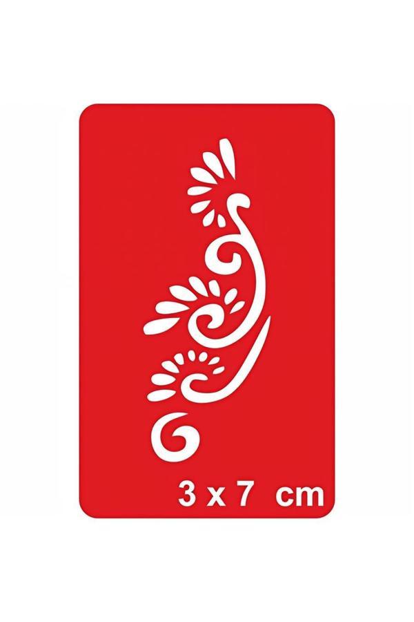 Alsepeteavm Minik Yapraklı Dallar Tattoo Geçici Dövme Şablonları Kına Kalıpları - Image 1