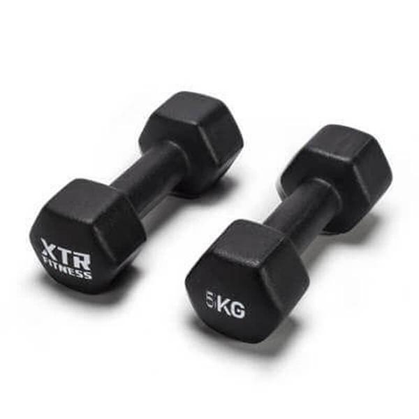 XTR Fitness Vinyl Neoprene Dambıl 5 Kg X 2 Adet - Image 1