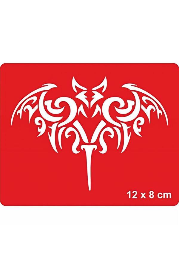 Alsepeteavm Dev Yarasa Tattoo Geçici Dövme Şablonları Kına Kalıpları - Image 1