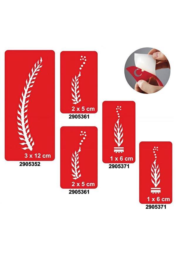 Alsepeteavm Aşk Merdiveni 5'li Set Geçici Dövme Kına Şablonu - Image 1