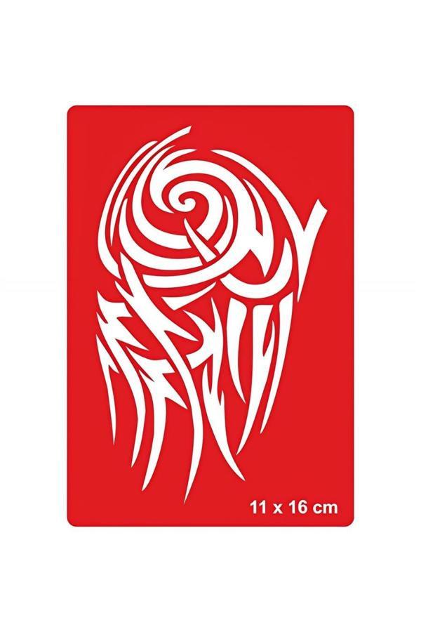 Alsepeteavm Tribal 205 Tattoo Geçici Dövme Şablonları Kına Kalıpları - Image 1