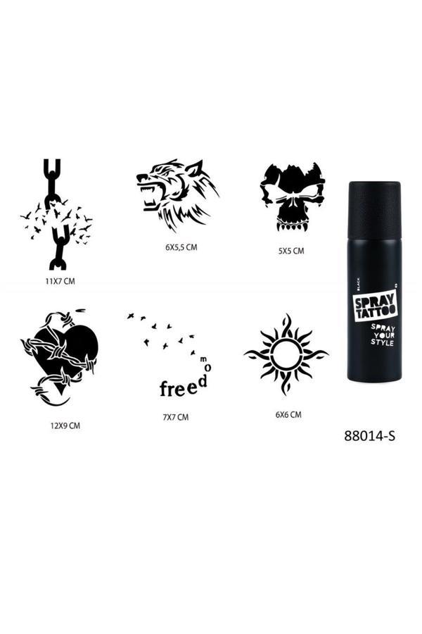 Alsepeteavm Güneş Ve Özgürlük Geçici Sprey Dövme Seti Spray Tatto - Image 1