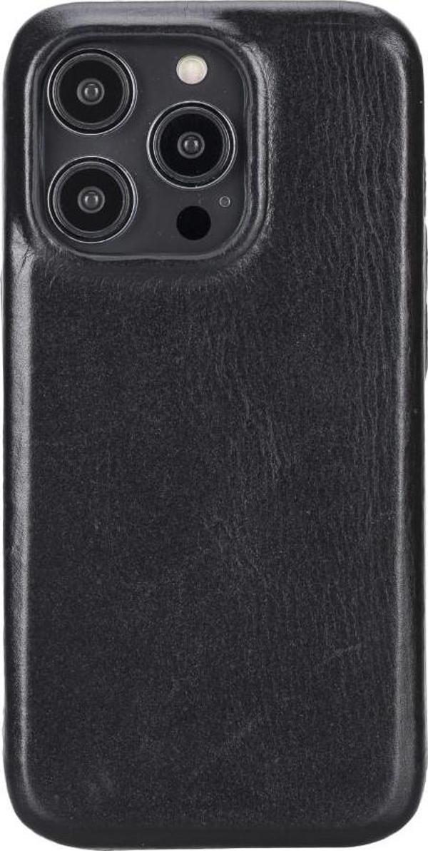 Apple iPhone 14 Pro Uyumlu Deri Arka Kapak ROCK RST1 - Image 1