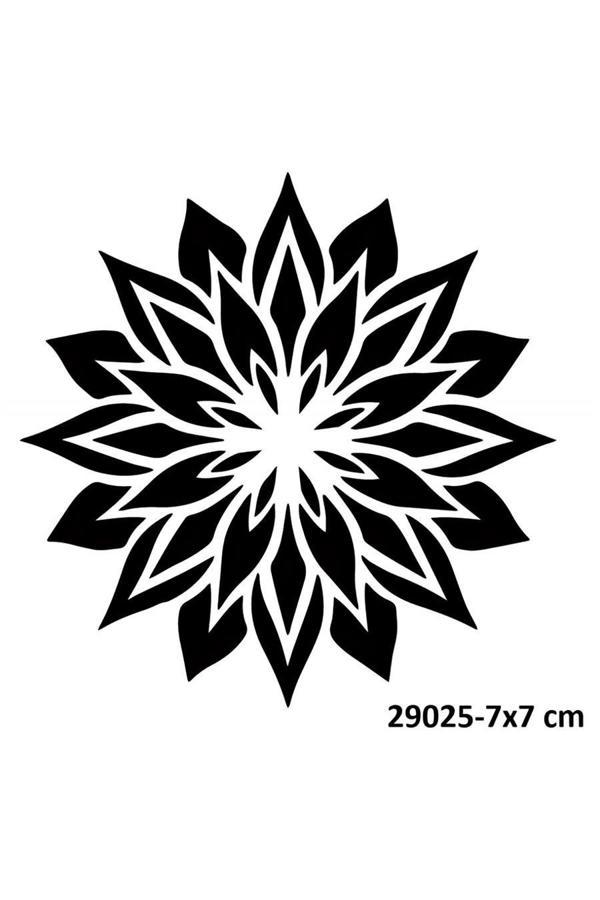 Alsepeteavm Çizgisel Sanatsal Mandala Geçici Dövme Kalıpları - Image 1