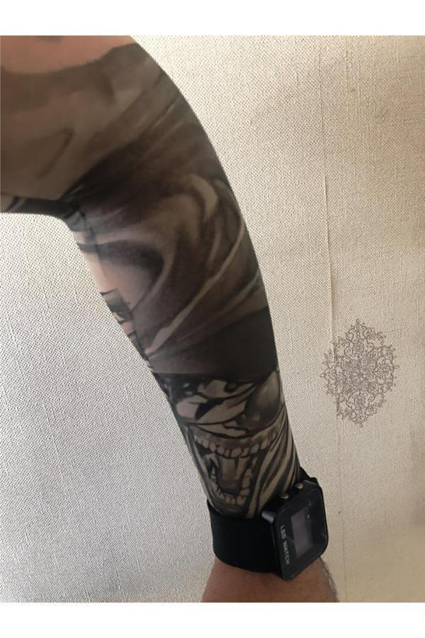 Alsepeteavm Çift Kol Giyilebilir Dövme Göz Desenler Tattoo Sleeve - Image 1