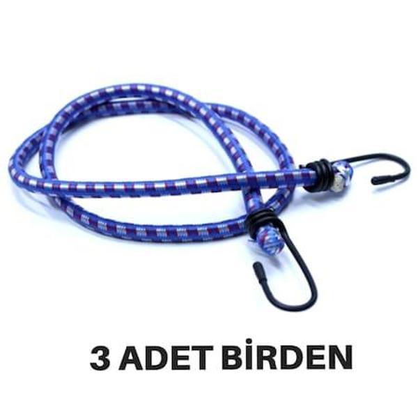 Ucu Kancalı Gergili Lastik Bagaj Lastiği (3 ADET BİRDEN) - Image 1